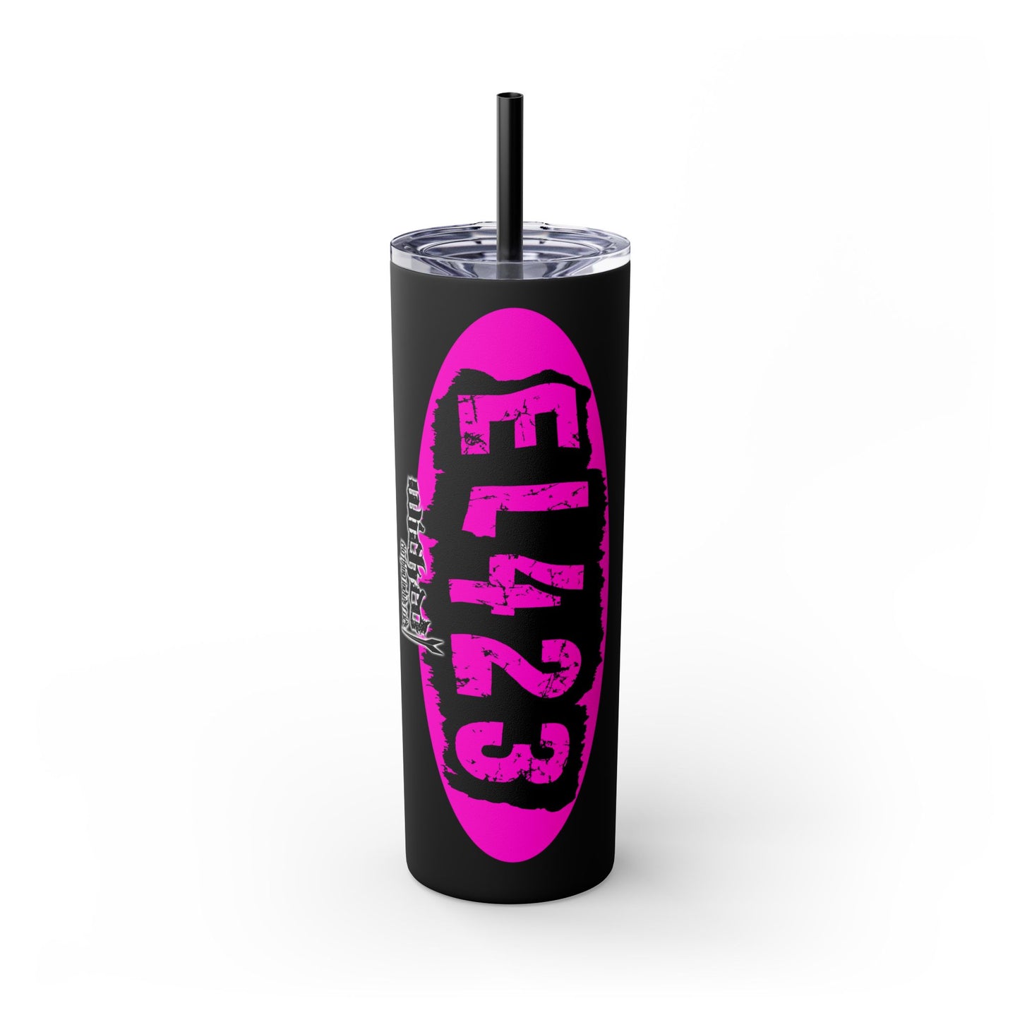 EL423 Alternative Hot Pink 2 / Skinny Tumbler with Straw, 20oz