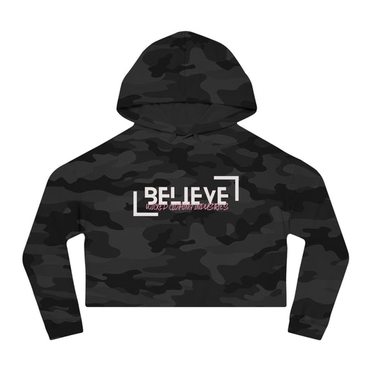 Believe 2 EL Soft Pink / Cropped Hoodie