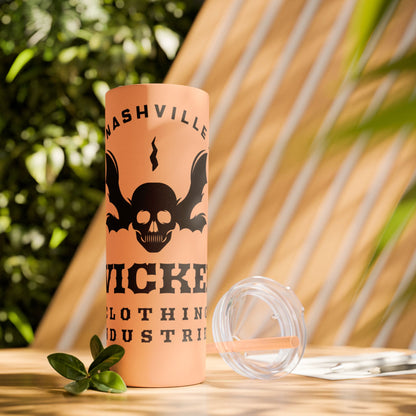 Wicked Nashville /Mint ( Shown)/ Skinny Tumbler with Straw, 20oz