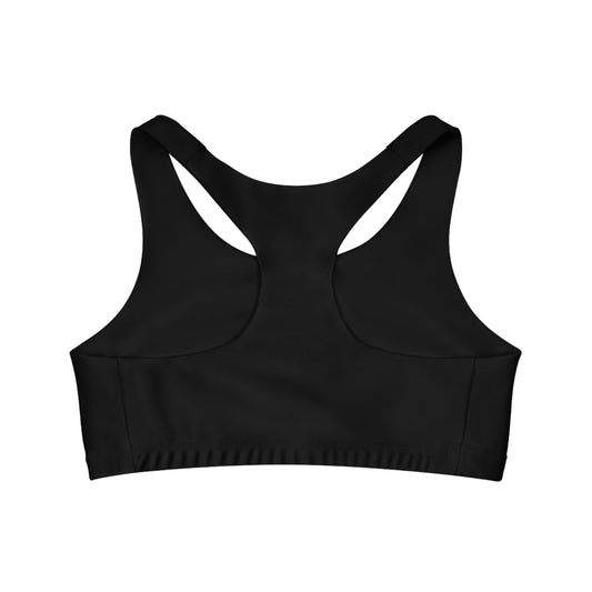 el423 Electric 3D Black Seamless Sports Bra