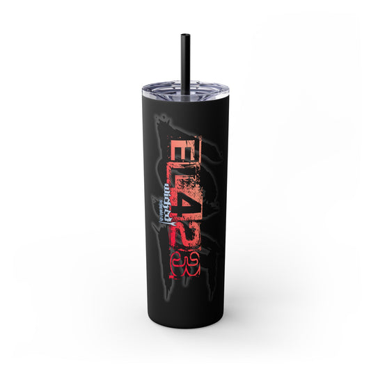 EL423 Wicked Love 2 /Sunset Color/ Skinny Tumbler with Straw, 20oz