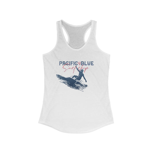 Ocean Breeze/Pacific Blue Surf Shop / Women's Racerback Tank