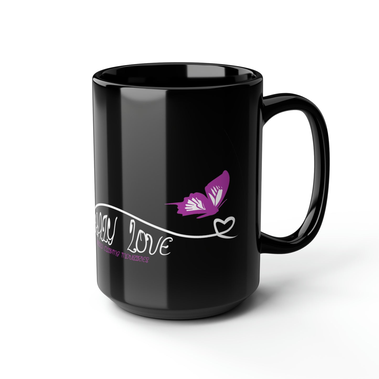 EL423 Crazy Love /Black Mug, 15oz