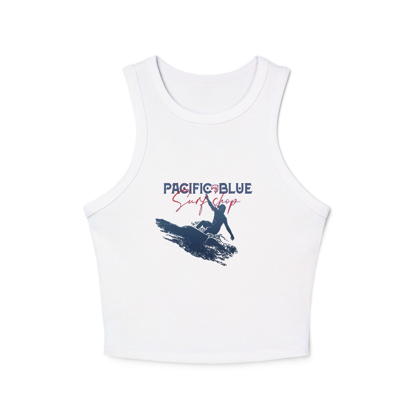 Ocean Breeze /Pacific Blue Surf Shop   / Women's Micro Rib Racer Tank Top