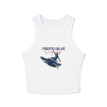Ocean Breeze /Pacific Blue Surf Shop   / Women's Micro Rib Racer Tank Top