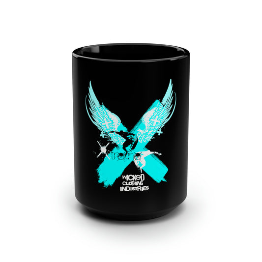 Extreme 1 Teal /Black Mug, 15oz