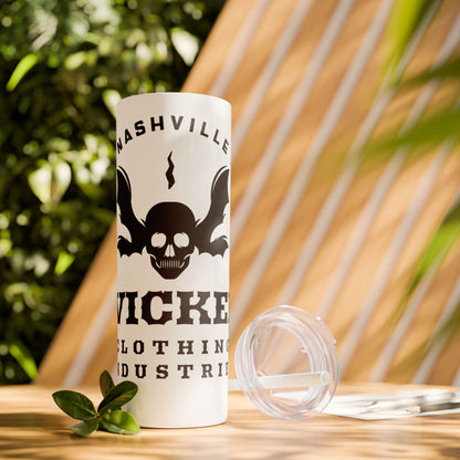 Wicked Nashville /Mint ( Shown)/ Skinny Tumbler with Straw, 20oz