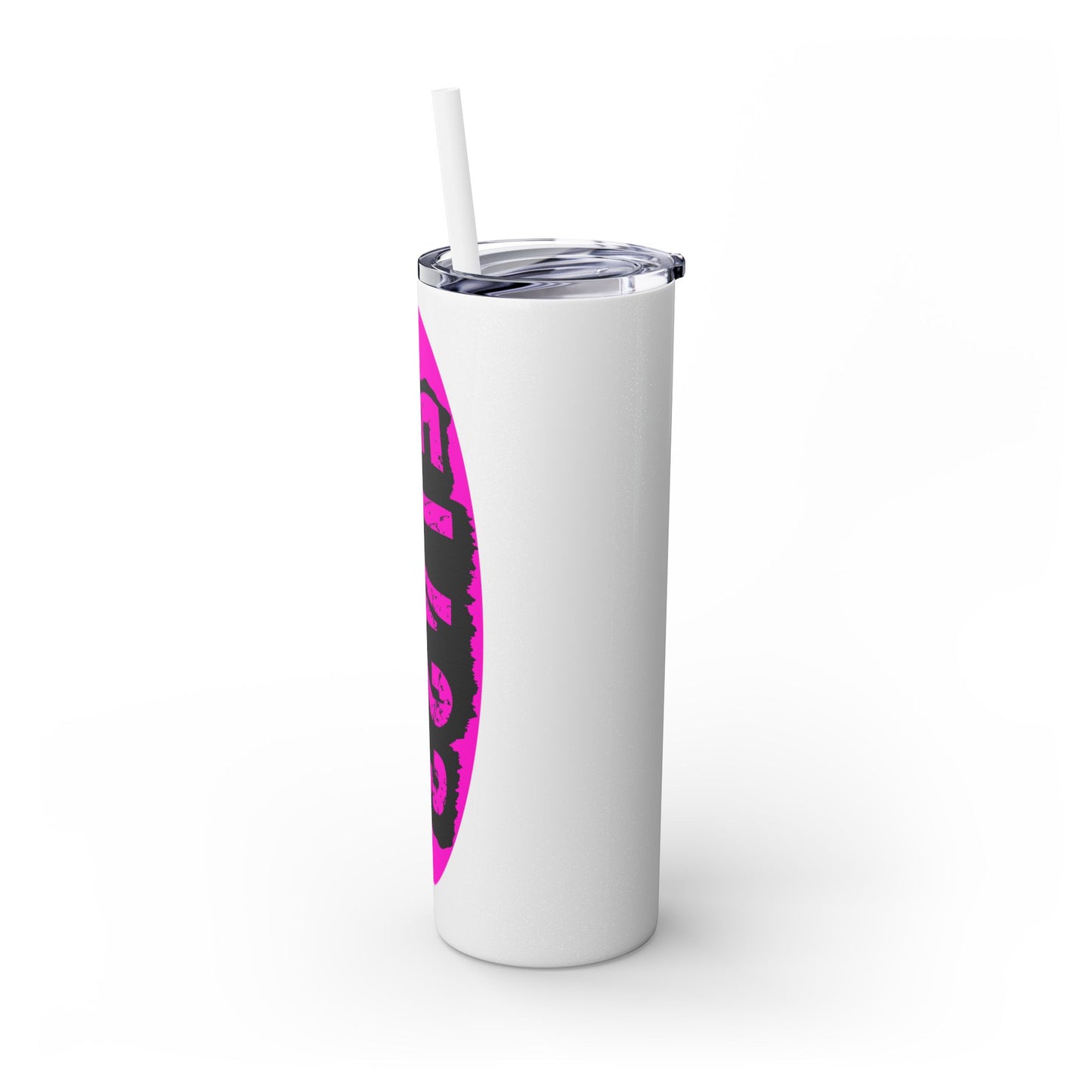 EL423 Alternative Hot Pink 2 / Skinny Tumbler with Straw, 20oz