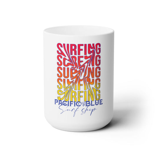 Pacific Blue Surf Shop/ Sunrise 2 / White  Mug