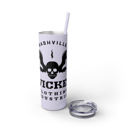 Wicked Nashville /Mint ( Shown)/ Skinny Tumbler with Straw, 20oz