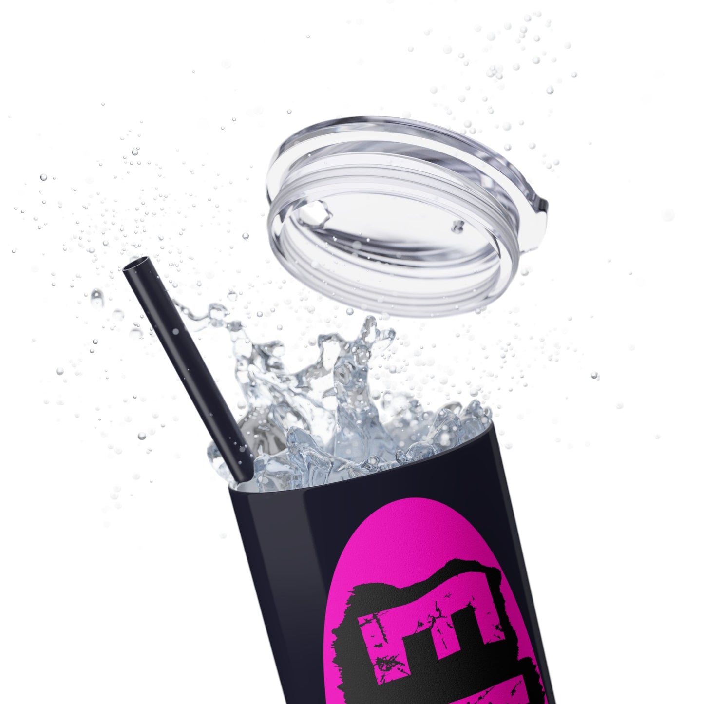 EL423 Alternative Hot Pink 2 / Skinny Tumbler with Straw, 20oz