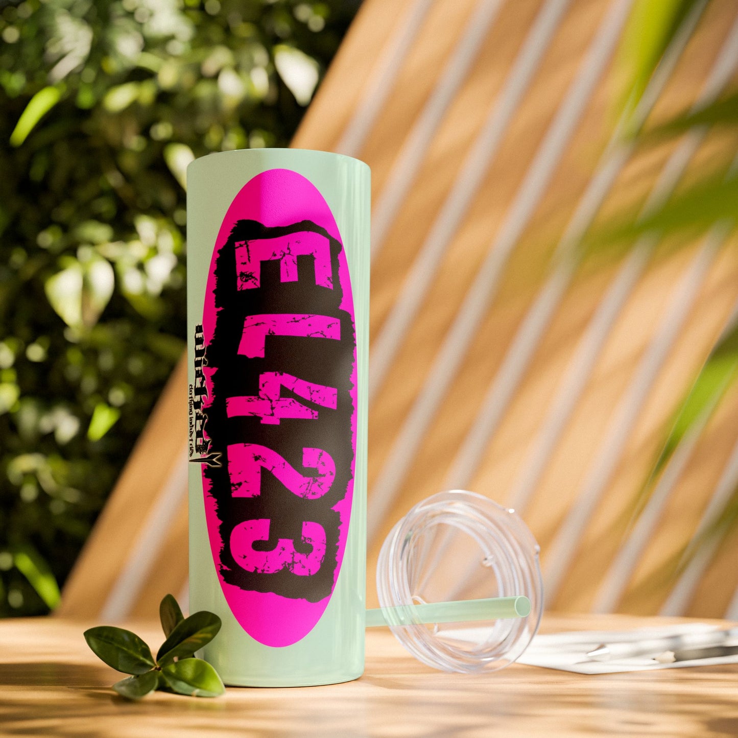 EL423 Alternative Hot Pink 2 / Skinny Tumbler with Straw, 20oz