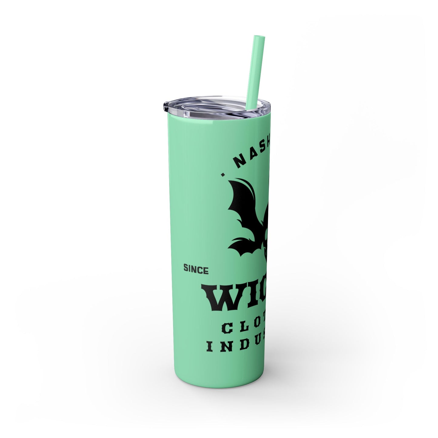 Wicked Nashville /Mint ( Shown)/ Skinny Tumbler with Straw, 20oz