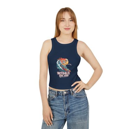 Blaze of the Dead /Pacific Blue Surf Shop   / Women's Micro Rib Racer Tank Top
