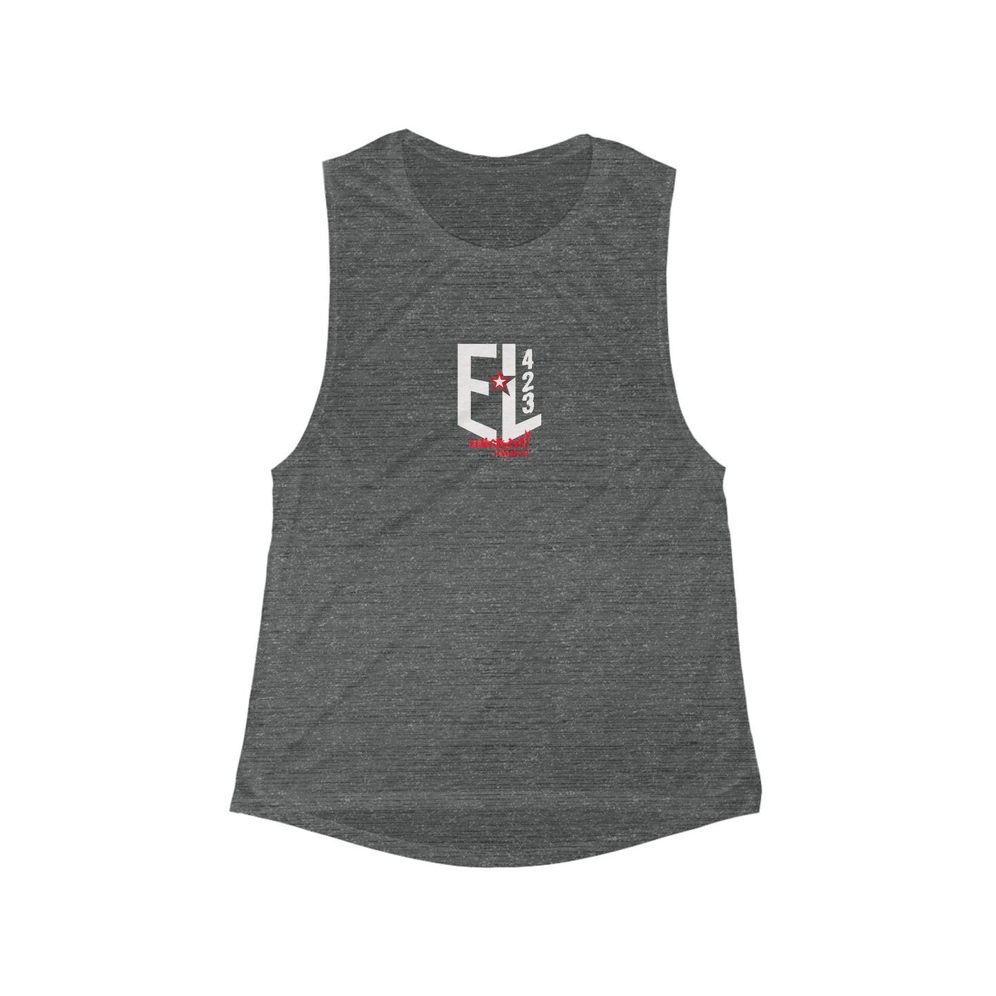 EL423 Electric 3D/ Flowy Scoop Muscle Tank