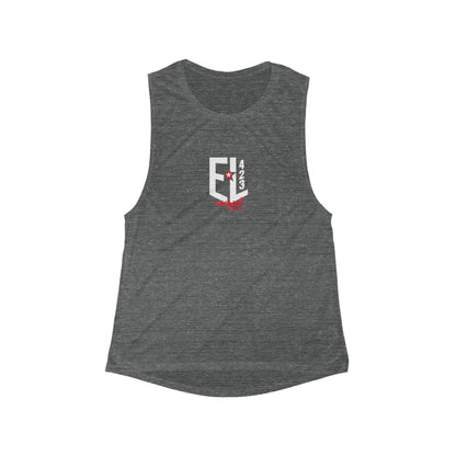 EL423 Electric 3D/ Flowy Scoop Muscle Tank