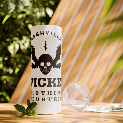 Wicked Nashville /Mint ( Shown)/ Skinny Tumbler with Straw, 20oz