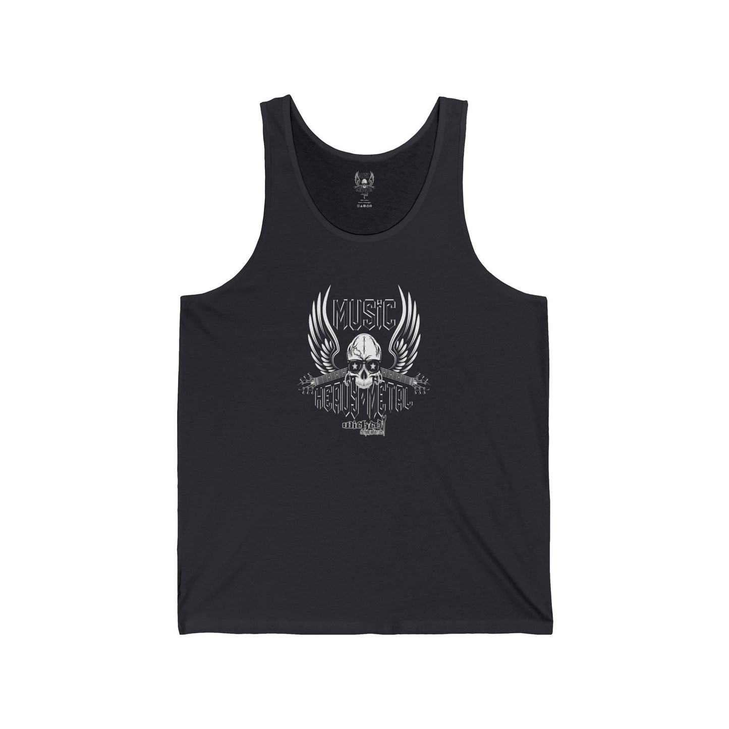 Wicked Metal Winged Skull tank