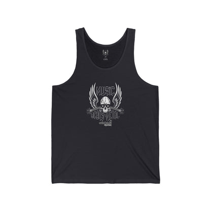 Wicked Metal Winged Skull tank