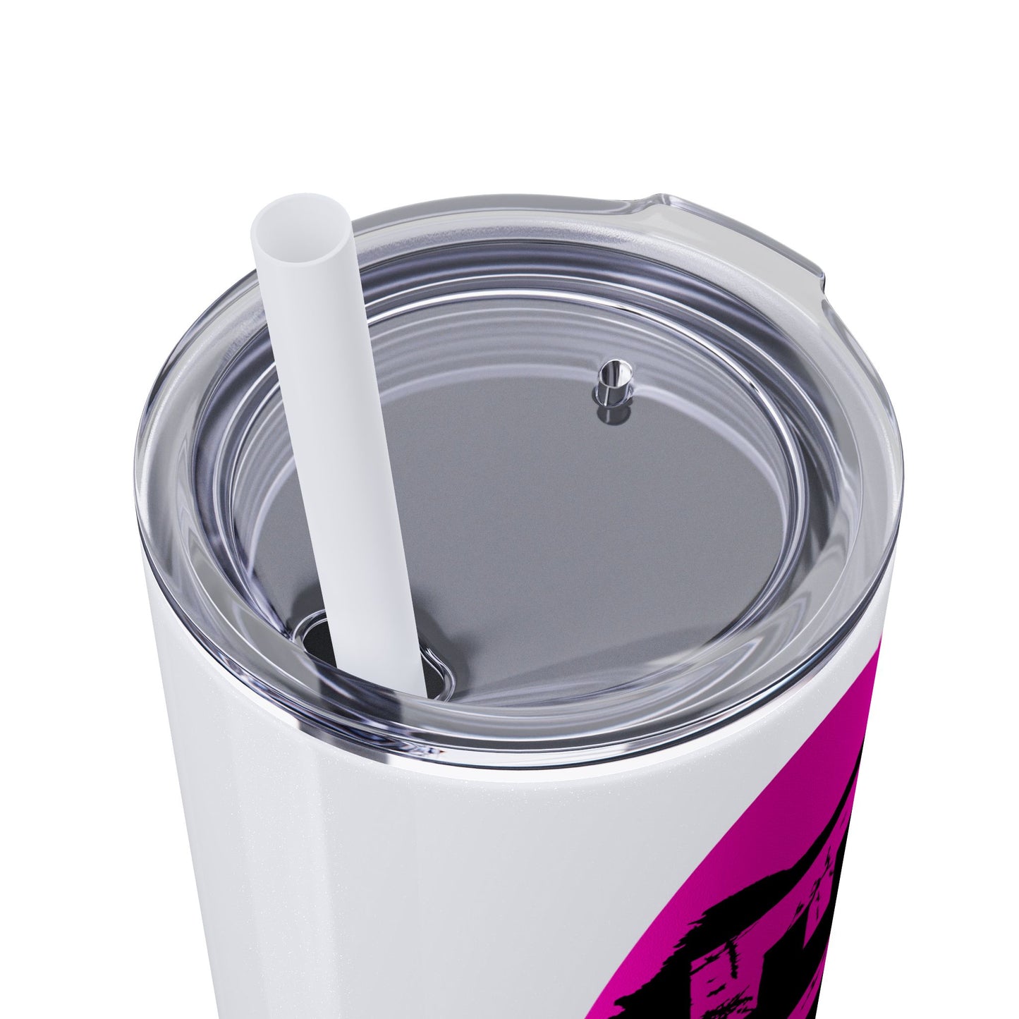 EL423 Alternative Hot Pink 2 / Skinny Tumbler with Straw, 20oz