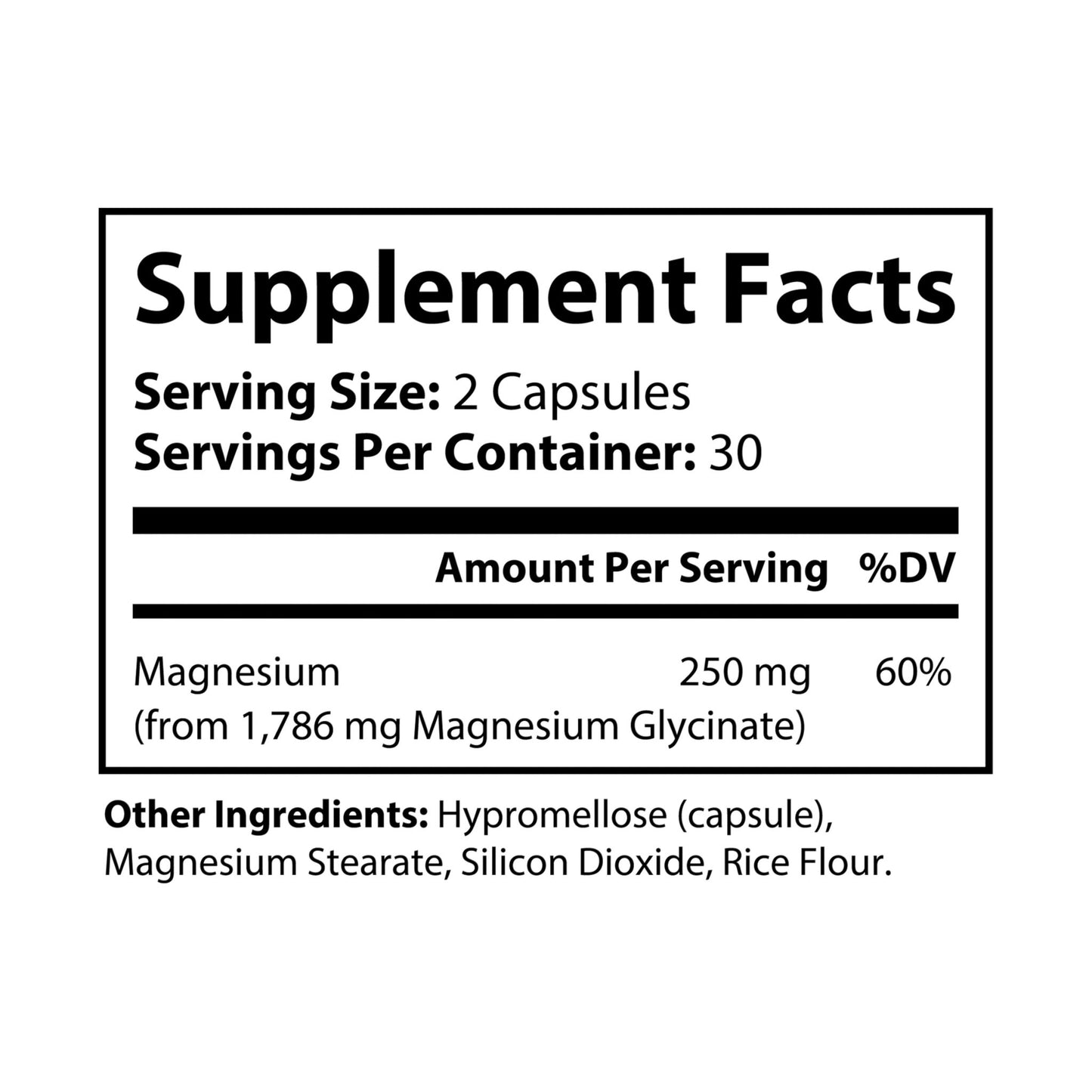 IRON PULSE/ WCI/Magnesium Glycinate Supplement (60 Capsules)