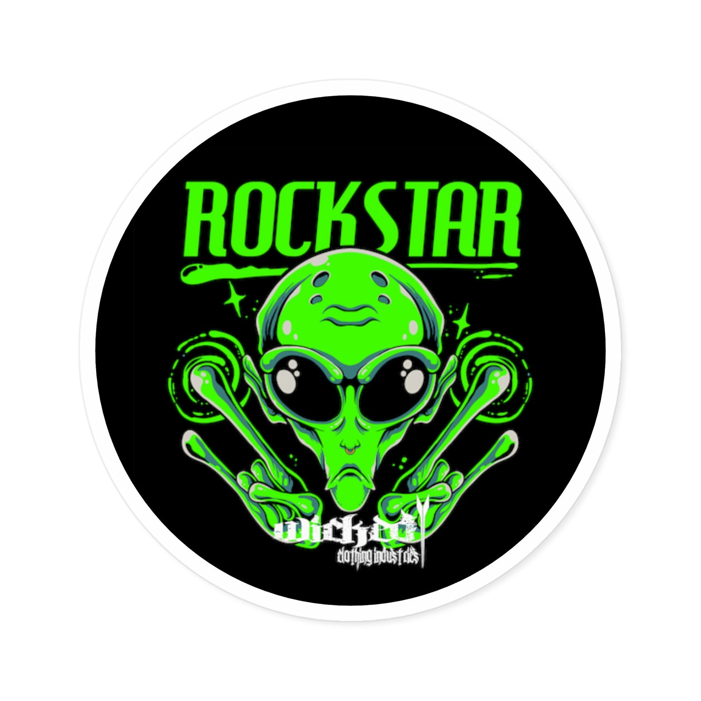 Rockstar Alien /Stickers, Indoor\Outdoor