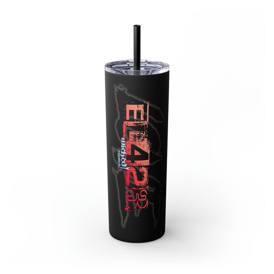 EL423 Wicked Love 2 /Sunset  Color/ Skinny Tumbler with Straw, 20oz