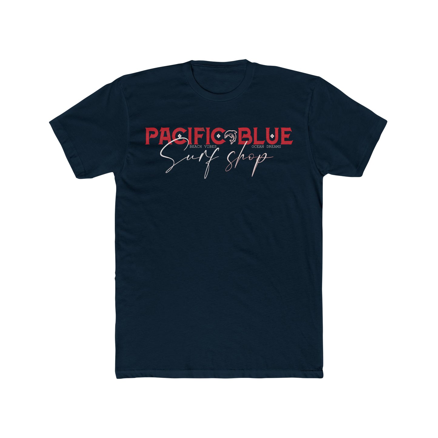 Pacific Blue Surf Shop 3 with Surfing 3 On Back / Surfing on Back  / WCI Tee