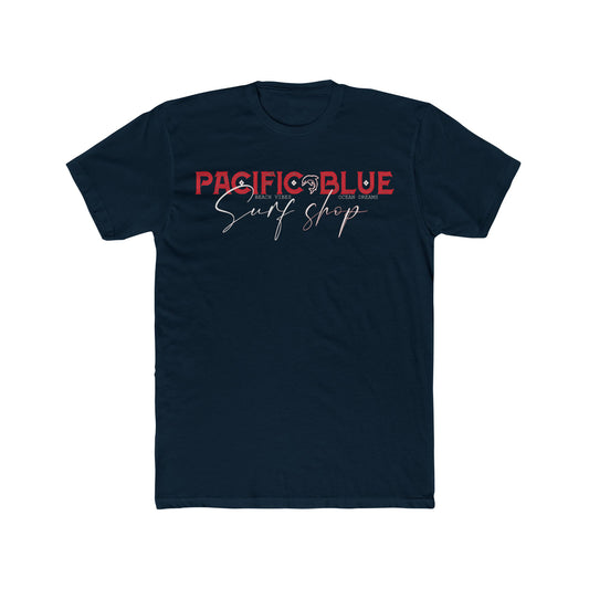 Pacific Blue Surf Shop 3 with Surfing 3 On Back / Surfing on Back / WCI Tee