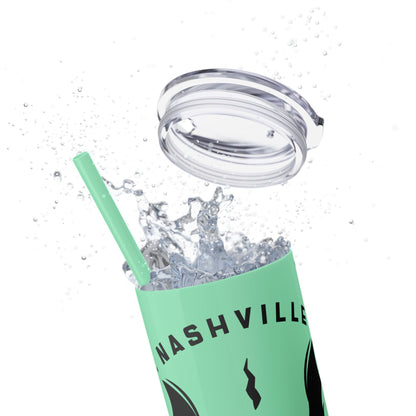 Wicked Nashville /Mint ( Shown)/ Skinny Tumbler with Straw, 20oz