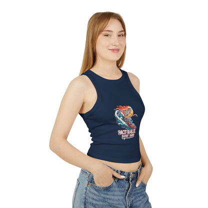 Blaze of the Dead /Pacific Blue Surf Shop   / Women's Micro Rib Racer Tank Top