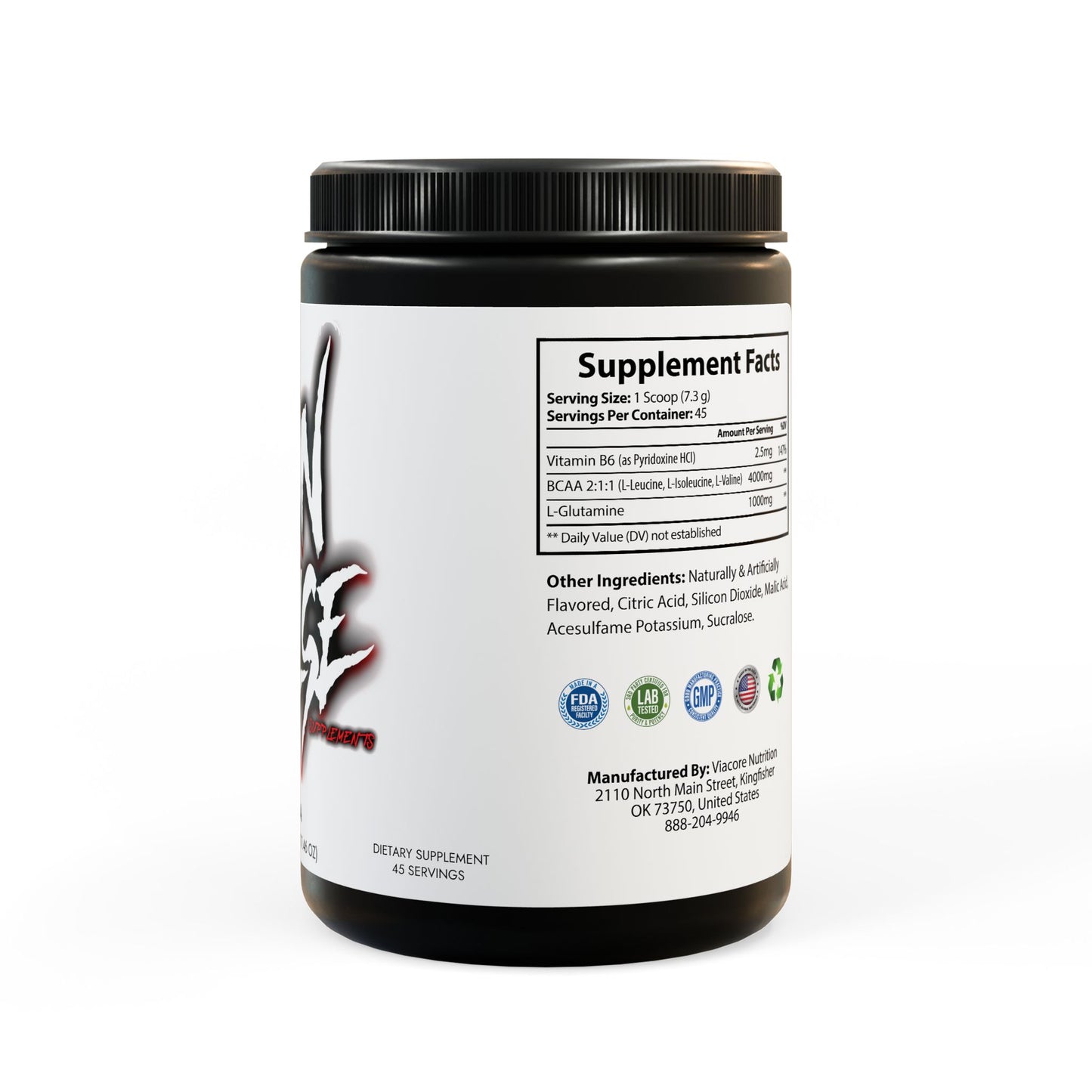 IRON PULSE/ WCI/BCAA Supplement, Watermelon (325g, 11.46oz, 45 servings)