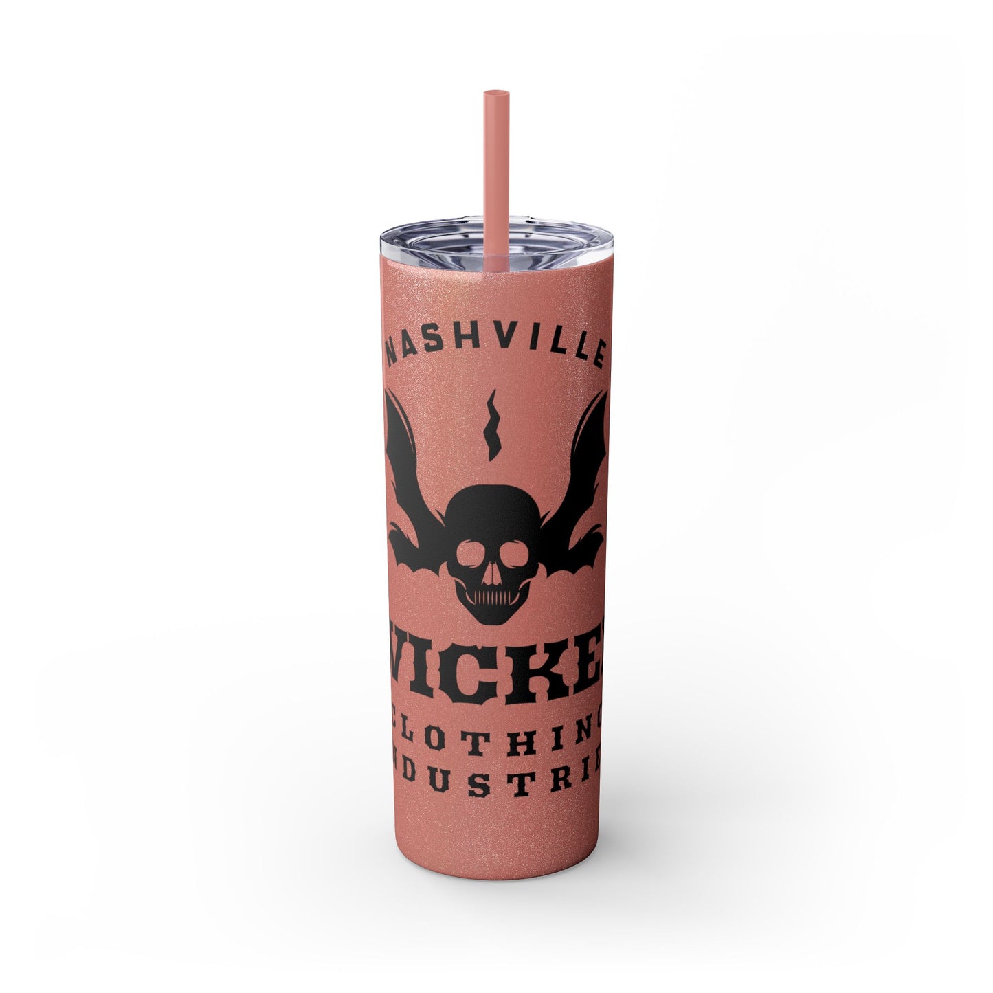 Wicked Nashville /Mint ( Shown)/ Skinny Tumbler with Straw, 20oz