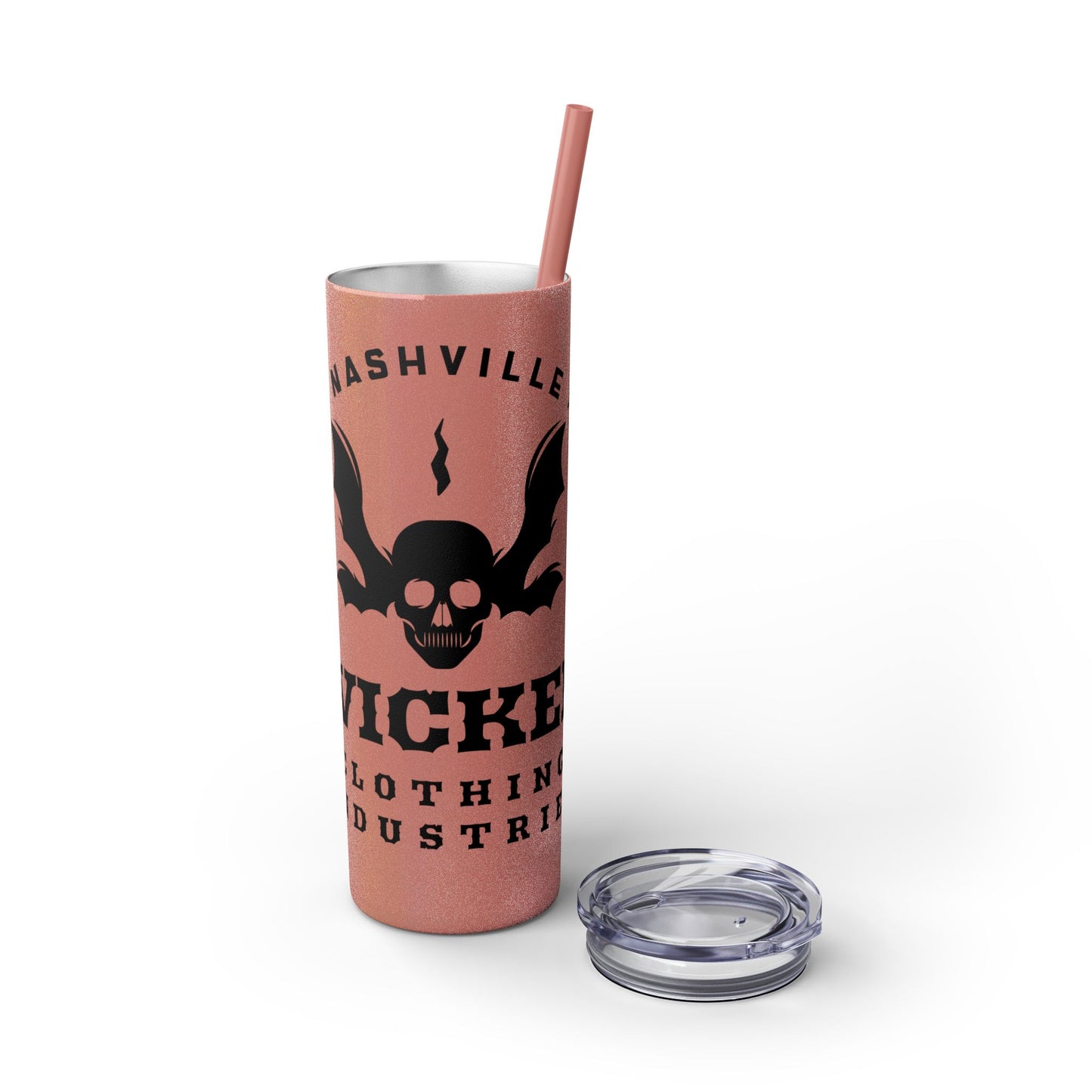 Wicked Nashville /Mint ( Shown)/ Skinny Tumbler with Straw, 20oz
