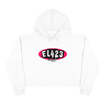 EL 423 Alternative Hot Pink/White Crop Hoodie