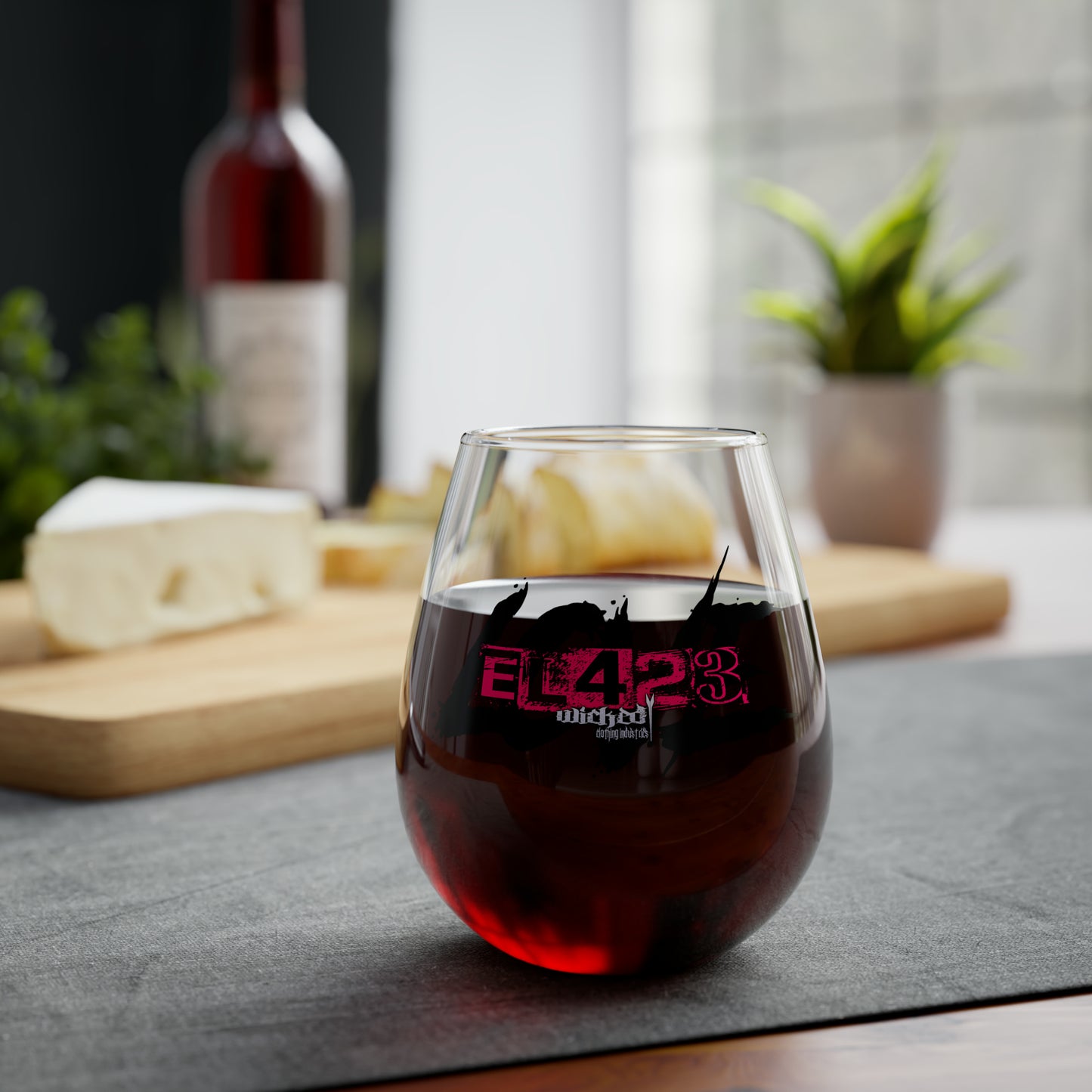 EL423 Gypsy Love Stemless Wine Glass, 11.75oz
