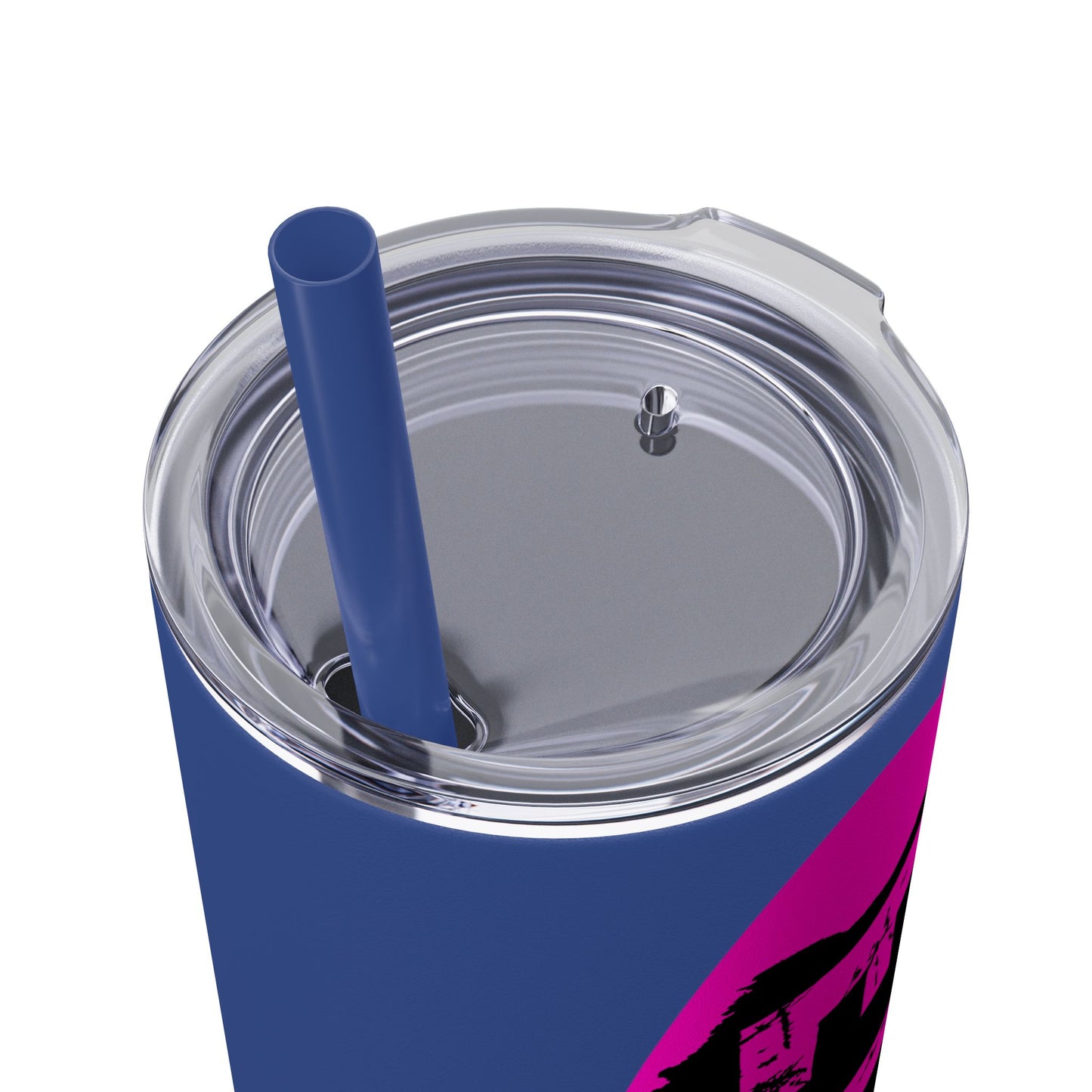 EL423 Alternative Hot Pink 2 / Skinny Tumbler with Straw, 20oz