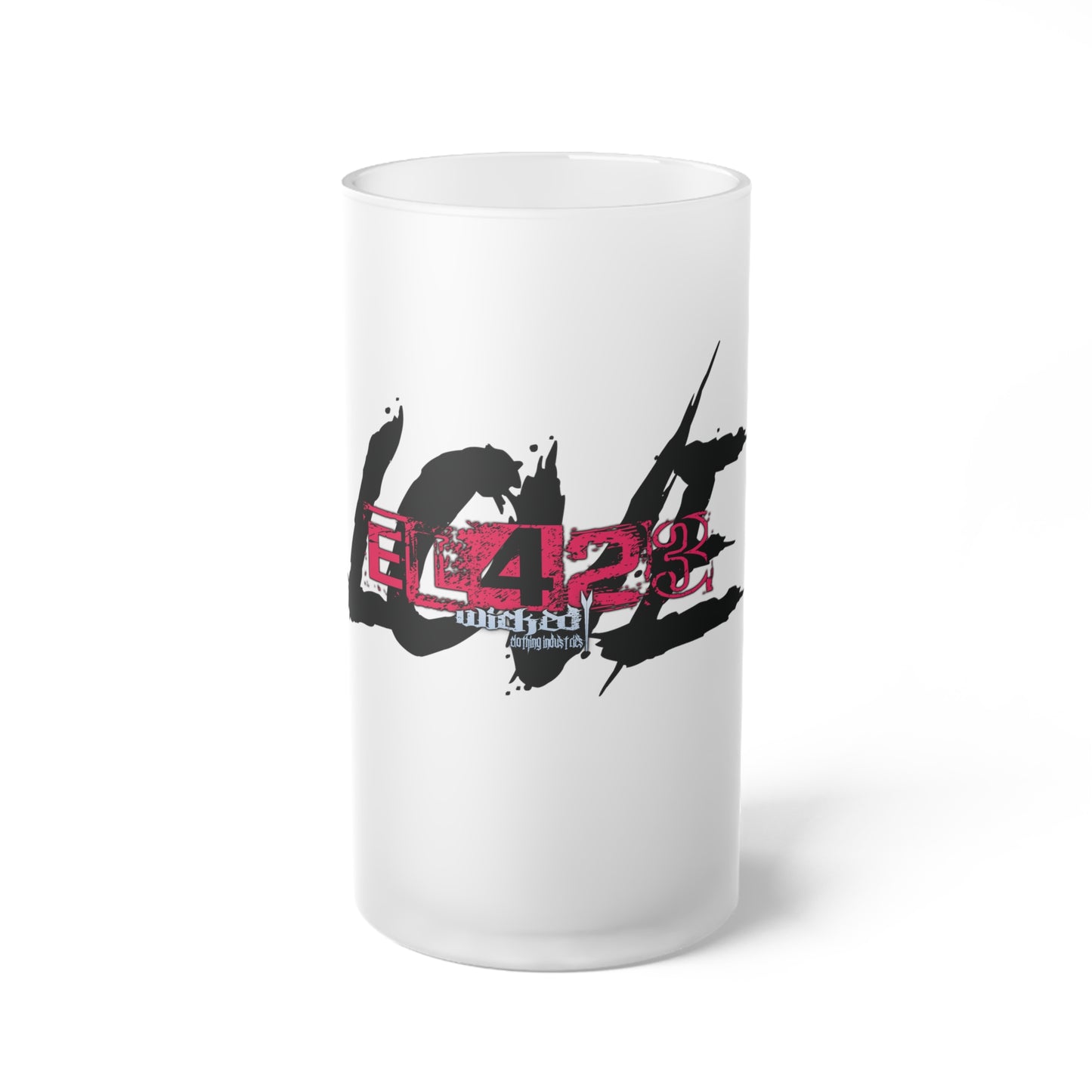 EL423 Gypsy Love Frosted Glass Beer Mug