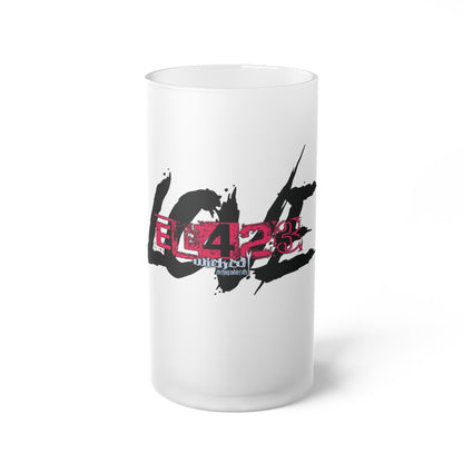 EL423 Gypsy Love Frosted Glass Beer Mug