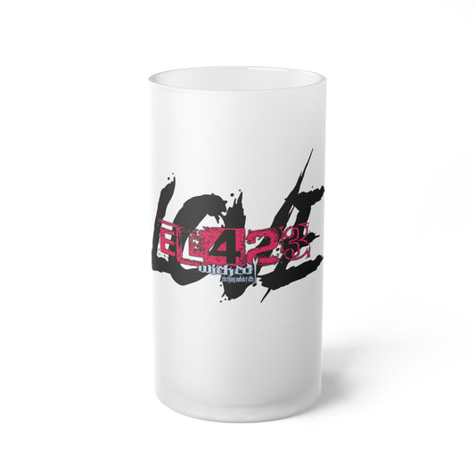 EL423 Gypsy Love Frosted Glass Beer Mug