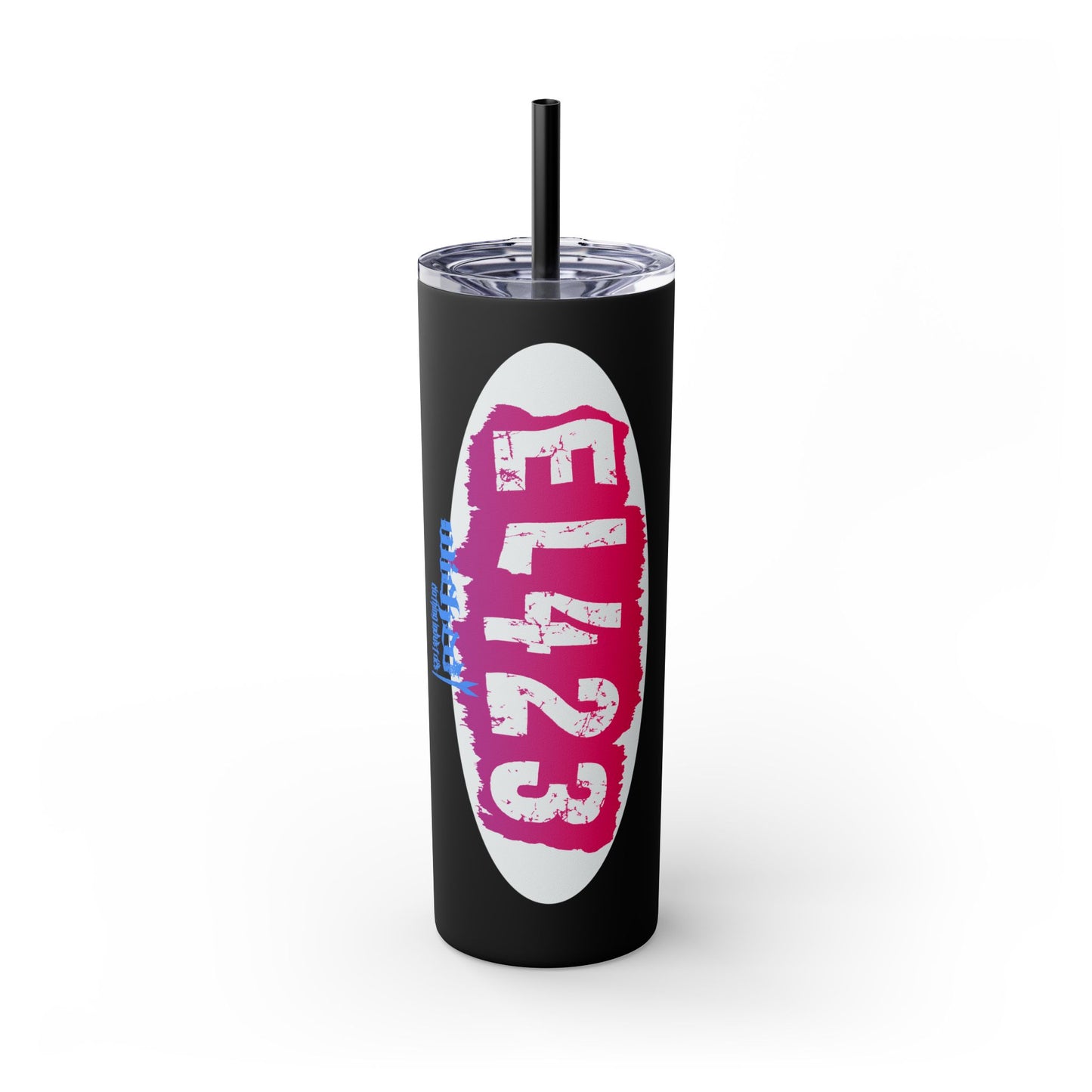 EL423 Alternative Cotton Candy/ Skinny Tumbler with Straw, 20oz