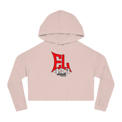 EL423 Red Bold/ Cropped Hoodie