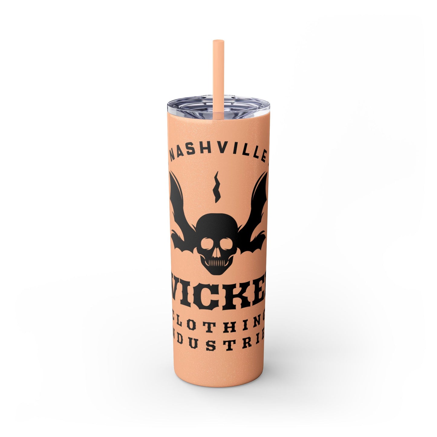 Wicked Nashville /Mint ( Shown)/ Skinny Tumbler with Straw, 20oz