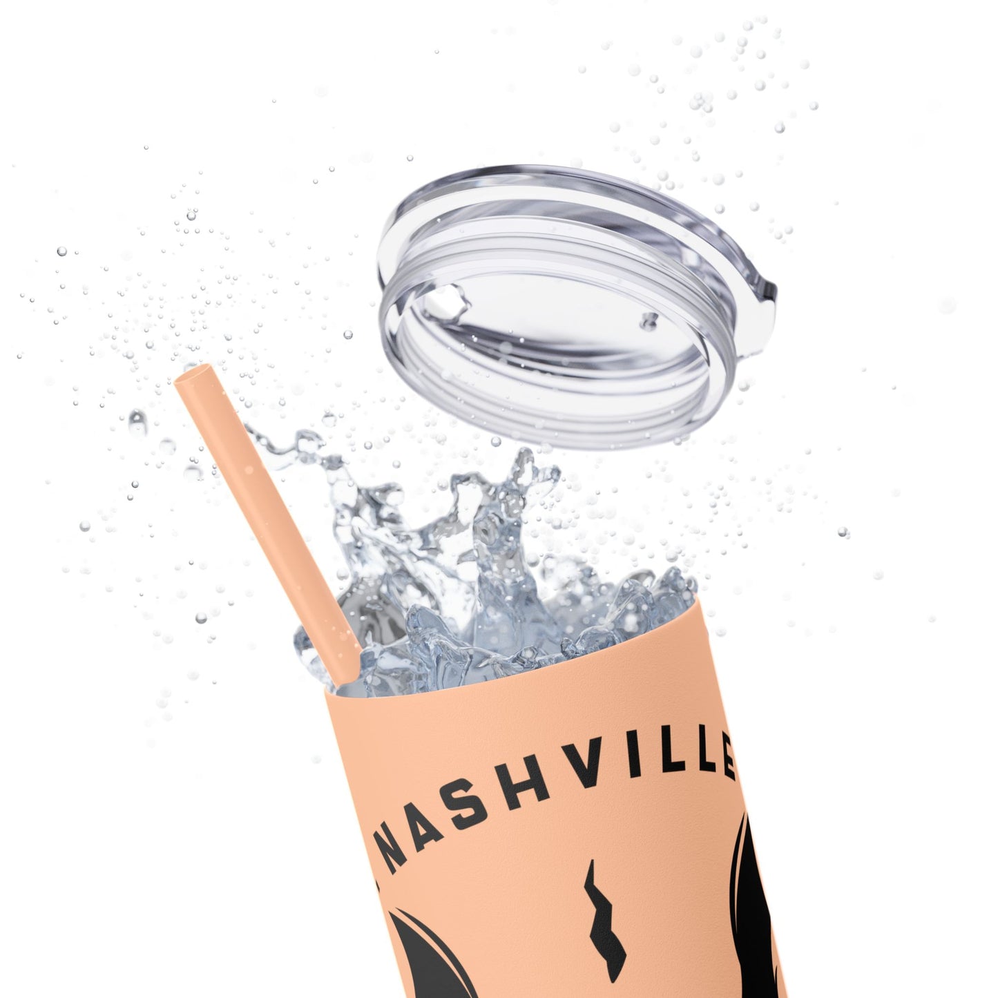 Wicked Nashville /Mint ( Shown)/ Skinny Tumbler with Straw, 20oz