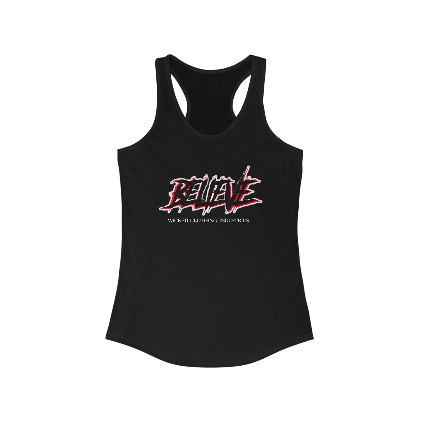 Believe  Racerback Tank Top
