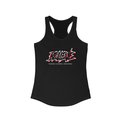 Believe  Racerback Tank Top