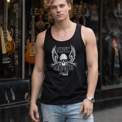 Wicked Metal Winged Skull tank