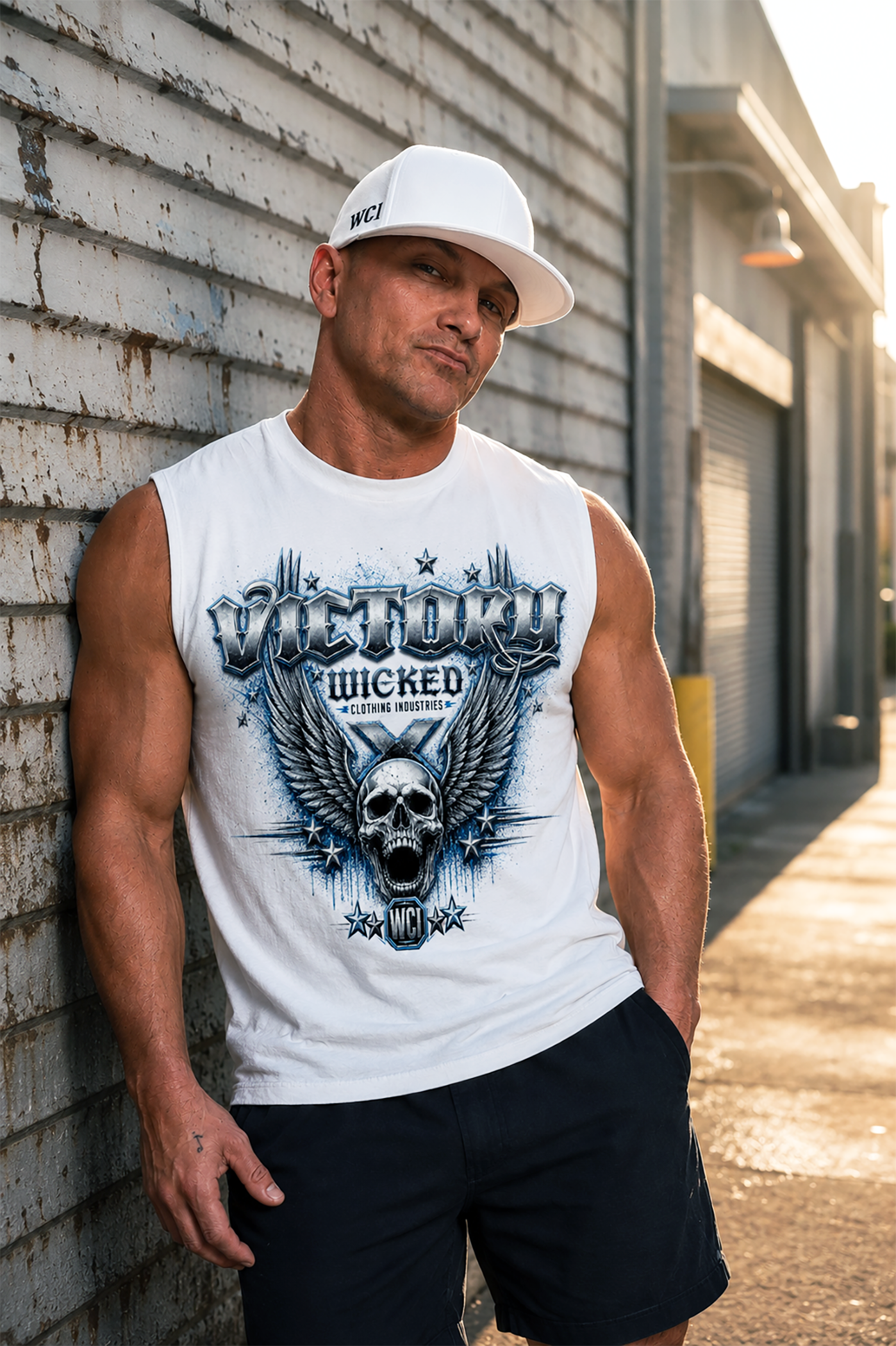 Wicked Clothing Industries "Ice Victory" Cotton Crew Tee
