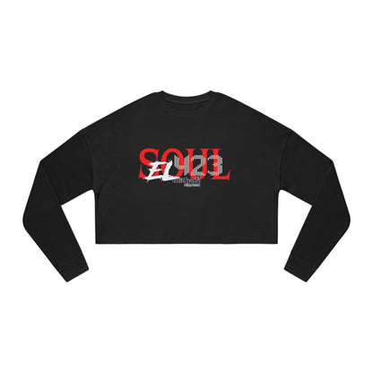 EL 423 Soul/ Red /White /Women's Cropped Sweatshirt