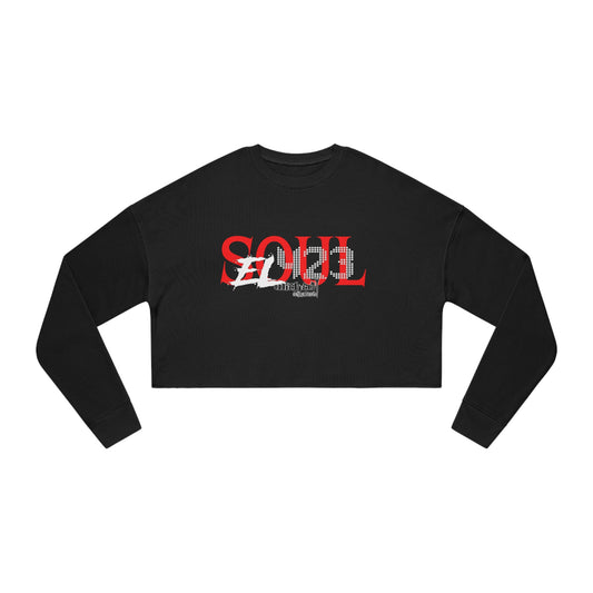 EL 423 Soul/ Red /White /Women's Cropped Sweatshirt